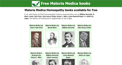 Desktop Screenshot of materiamedica.info