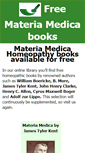 Mobile Screenshot of materiamedica.info