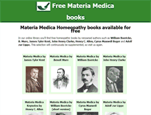 Tablet Screenshot of materiamedica.info